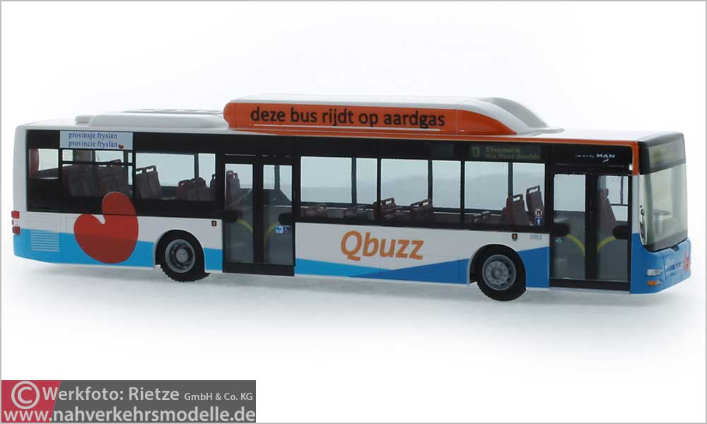 Rietze Busmodell Artikel 72737 M A N Lions City C N G Qbuzz Friesland