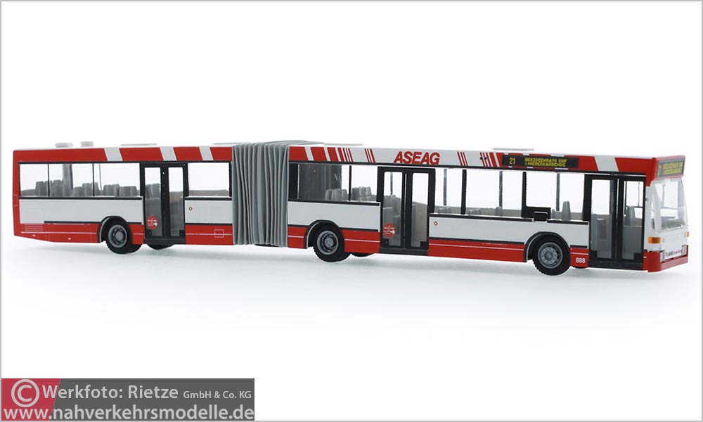 Rietze Busmodell Artikel 76418 Mercedes-Benz O 405 G N 2 Aachener Straßenbahn und Energieversorungs A G