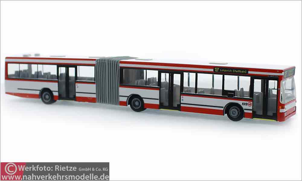 Rietze Busmodell Artikel 76406 Mercedes-Benz O 405 G N 2 Kölner Verkehrsbetriebe