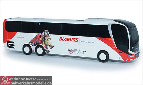 Rietze Busmodell Artikel 74830 M A N Lions Coach L 2017 Blaguss Reisen Wien