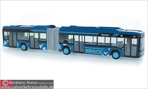 Rietze Busmodell Artikel 76701 Solaris U 18 2019 electric Vorführdesign