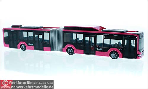 Rietze Busmodell Artikel 77101 M A N Lions City 18 G 2018 Koblenzer Verkehrsbetriebe