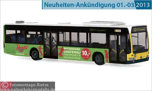 Rietze MB O530 E4 BVB Berlin Modellbus Busmodell Modellbusse Busmodelle