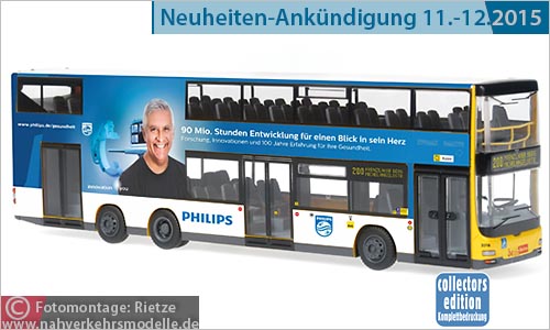 Rietze Busmodell Artikel 67770 M A N NEOMAN A 39 D L Null 7 Berliner Verkehrsbetriebe B V G