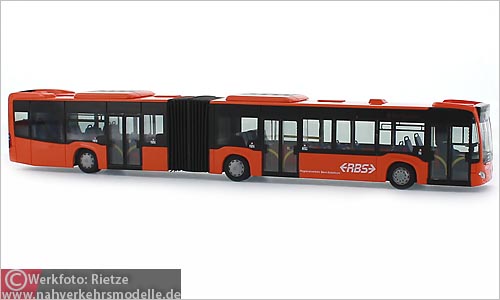 Rietze Busmodell Artikel 69510 Mercedes Benz O 530 Citaro G C 2 E 6 Regionalverkehr Bern-Soloturn - RBS