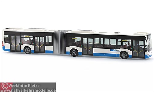 Rietze Busmodell Artikel 69511 Mercedes Benz O 530 Citaro G C 2 E 6 Verkehrsbetriebe Luzern V B L