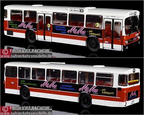 Brekina Mercedes Benz O305 Mic Mac Disco Modellbus Busmodell Modellbusse Busmodelle