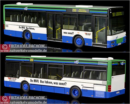 VKModelle MAN NM Midibus MVV München Modellbus Busmodell Modellbusse Busmodelle