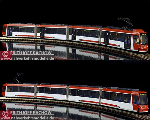 Rietze Straßenbahnmodell Artikel STRA01024 Adtranz G T 8 N 2 Verkehrs Aktiengesellschaft Nürnberg V A G