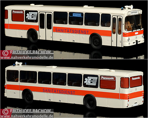 Brekina MB O307 Sanitätsdienst München Modellbus Busmodell Modellbusse Busmodelle