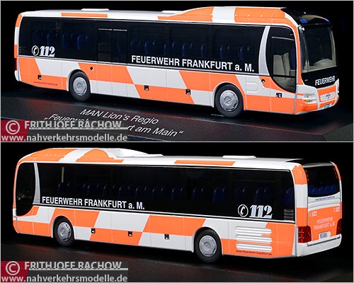 Rietze Busmodell Artikel 65843 M A N Lions Regio Feuerwehr Frankfurt am Main