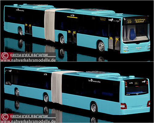 Rietze MAN Lions City Verkehrsgemeinschaft Frankfurt Modellbus Busmodell Modellbusse Busmodelle