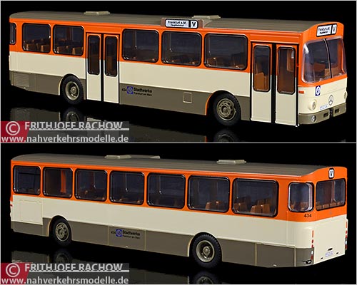 Rietze Busmodell Artikel 74303 Mercedes Benz O 305 Stülb Stadtwerke Frankfurt Wagen 434