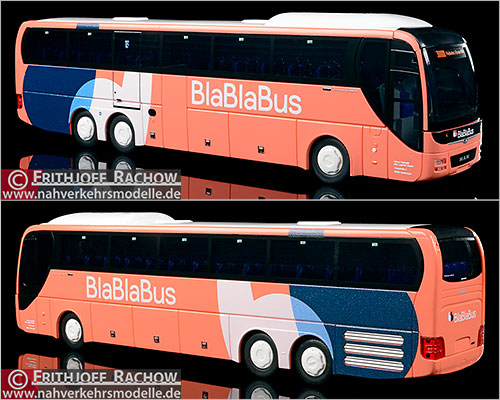 Rietze Busmodell Artikel 74403 M A N Lions Coach L BlaBlaBus Höner Touristik und Logistik