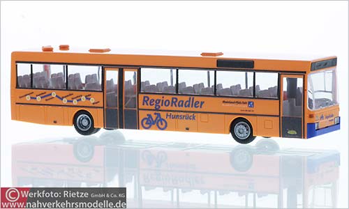 Rietze Busmodell Artikel 71827 Mercedes-Benz O 407 Stemmler Bus Fahrradbus Regio Radler Hunsrück