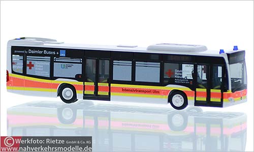 Rietze Busmodell Artikel 73462 Mercedes-Benz Citaro 2015 Deutsches Rotes Kreuz Ulm Intensivtransport