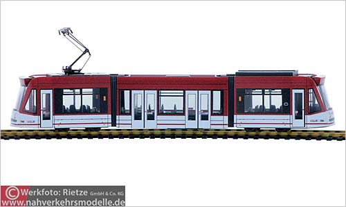 Rietze Linie 8 Artikel STRA01075 Siemens Combino dreiteilig Erfurter Verkehrsbetriebe Stadtwerke Erfurt