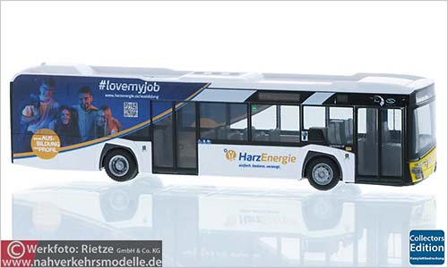 Rietze Busmodell Artikel 73039 Solaris Urbino 12 2014 STadtbus Goslar Harz Energie