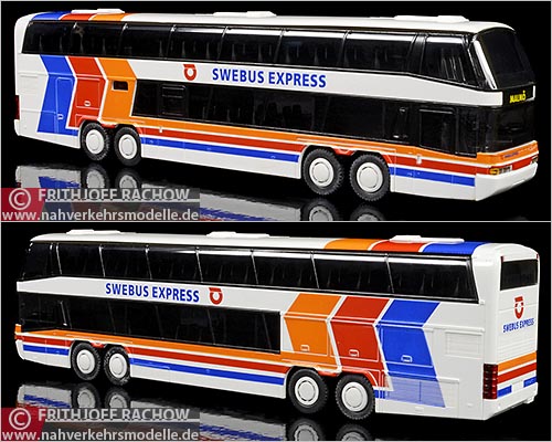 Rietze Busmodell Artikel 60135 Neoplan Megaliner Swebus Express